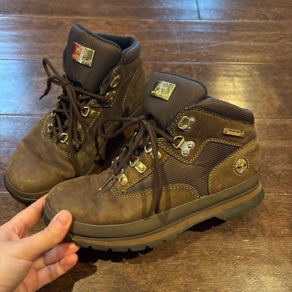 Timberland 6 inch Premium P & G Junior Boot #90934 Size 5 Brown Suede